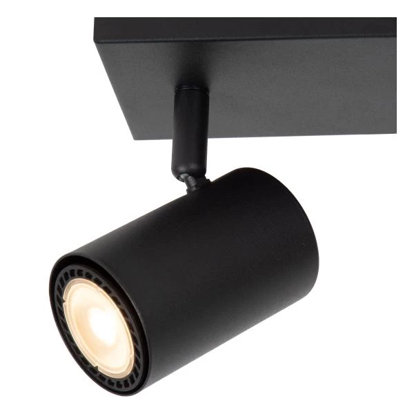 Lucide AMIGO - Ceiling spotlight - 2xGU10 - Black - detail 1